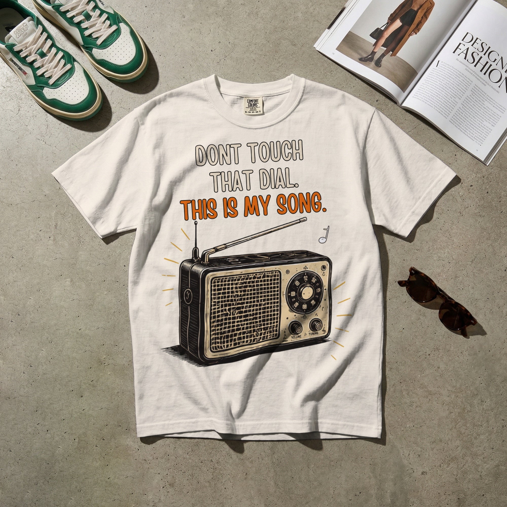 Don’t Touch That Knob — Vintage 60s Radio Graphic Tee | Faded Memory Supply