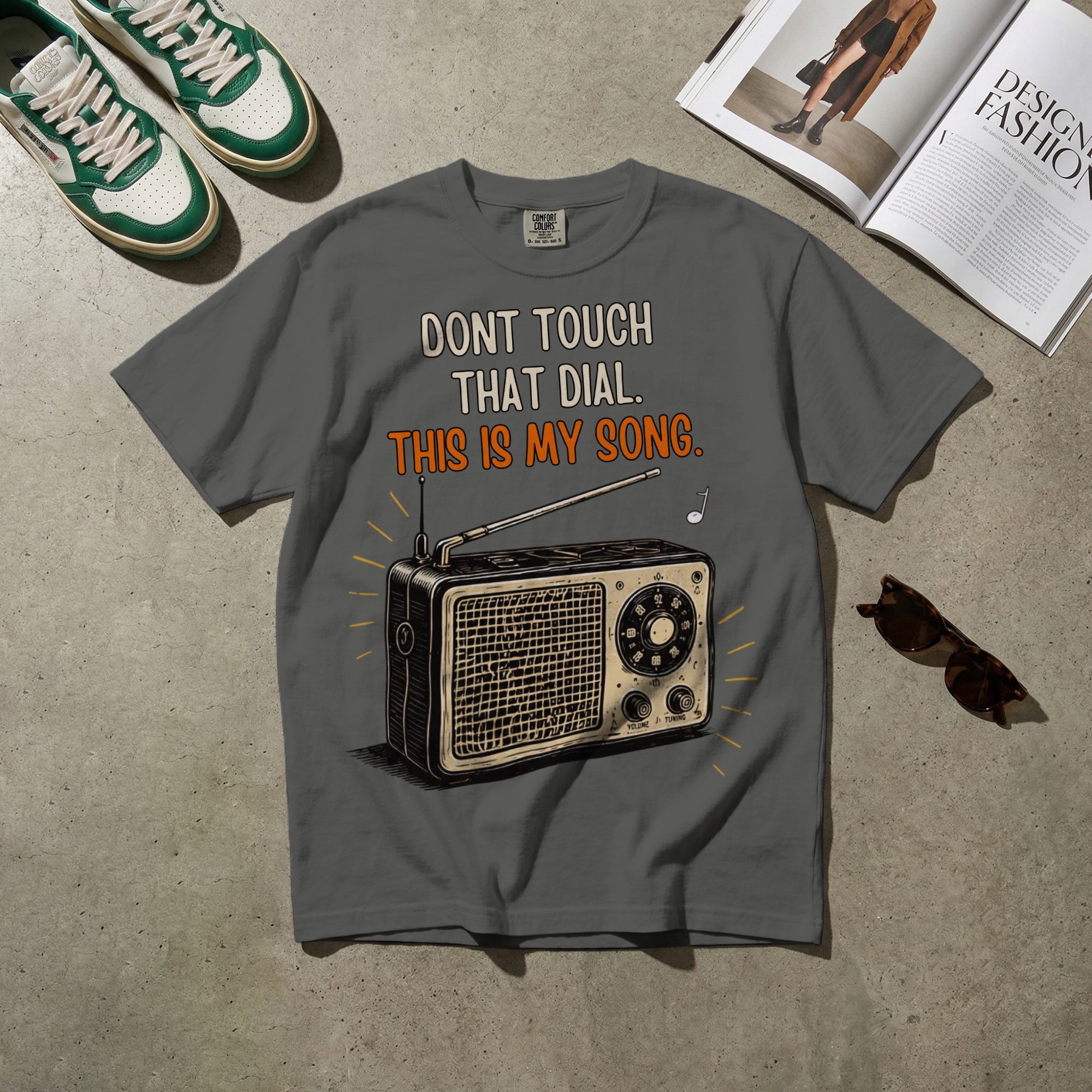 Don’t Touch That Knob — Vintage 60s Radio Graphic Tee | Faded Memory Supply
