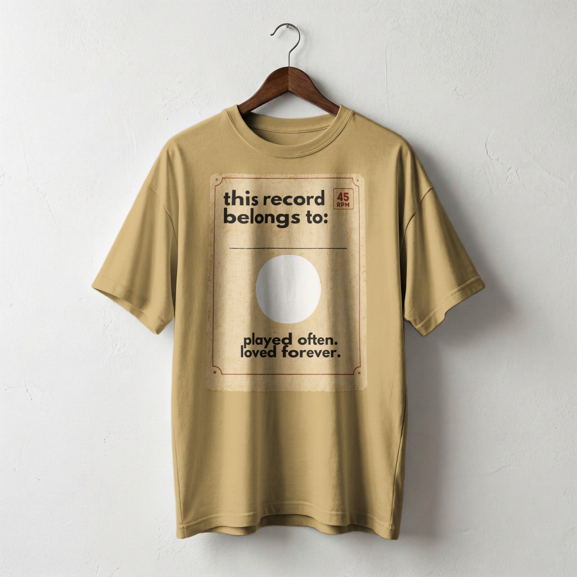 This Record Belongs To — Vintage 60s Record Graphic Tee | Faded Memory Supply