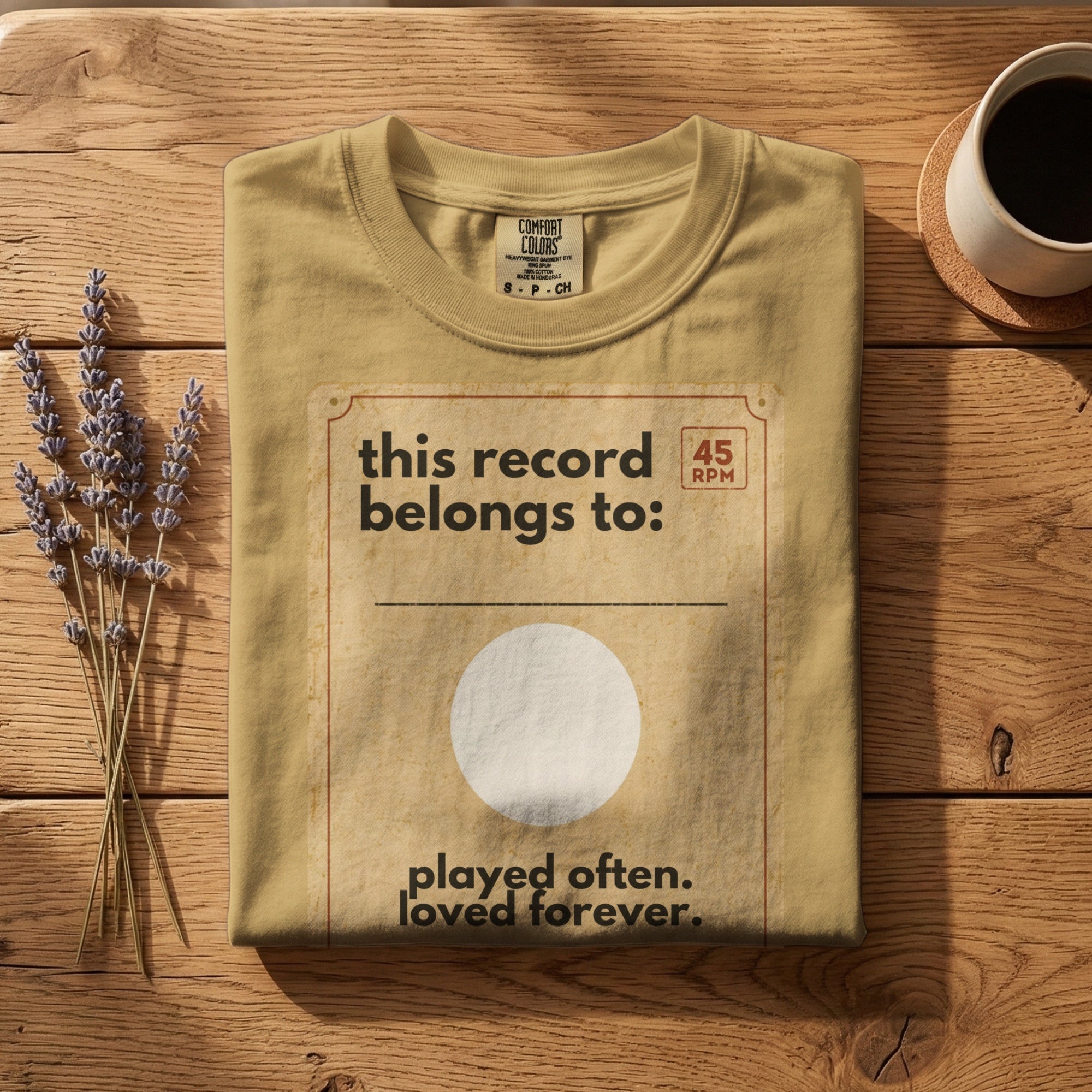 This Record Belongs To — Vintage 60s Record Graphic Tee | Faded Memory Supply