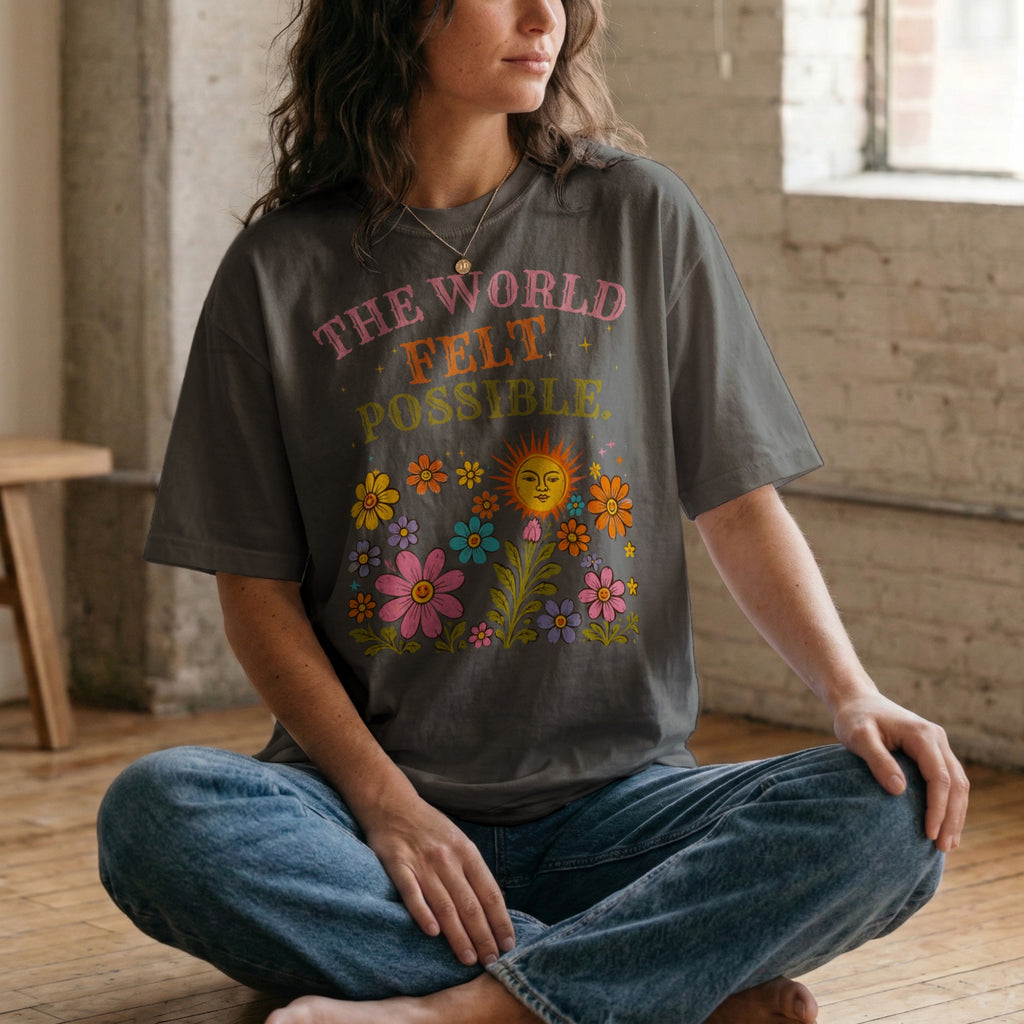 The World Felt Possible — Vintage 60s Graphic Tee | Faded Memory Supply