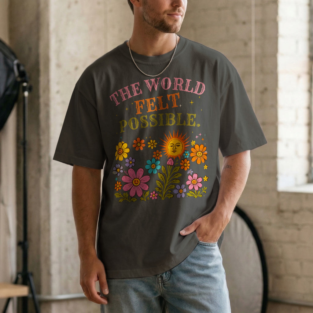 The World Felt Possible — Vintage 60s Graphic Tee | Faded Memory Supply