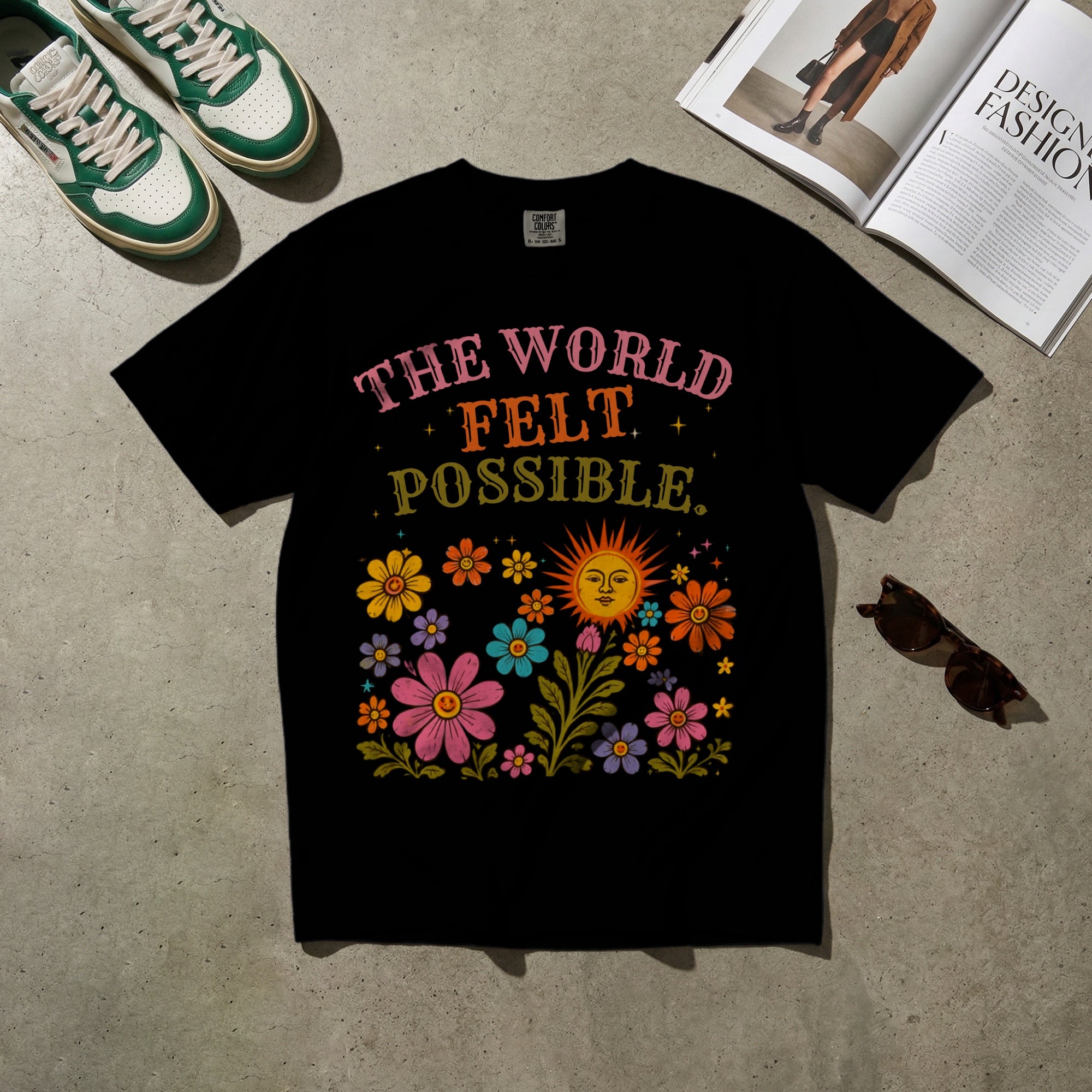 The World Felt Possible — Vintage 60s Graphic Tee | Faded Memory Supply