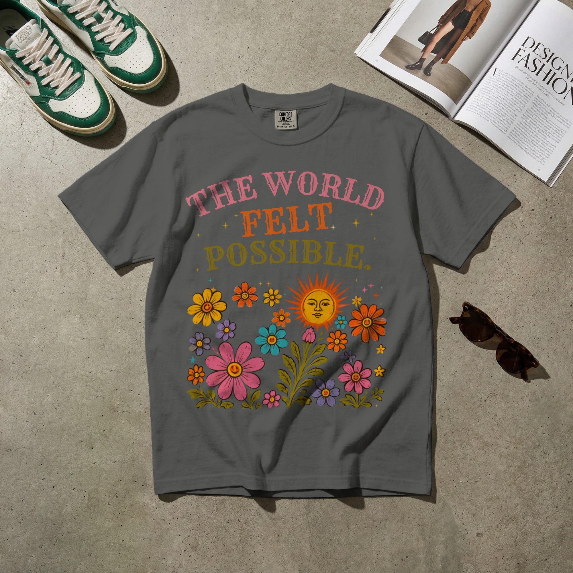 The World Felt Possible — Vintage 60s Graphic Tee | Faded Memory Supply