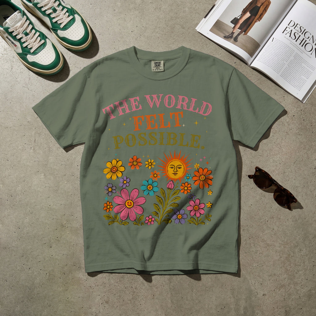 The World Felt Possible — Vintage 60s Graphic Tee | Faded Memory Supply