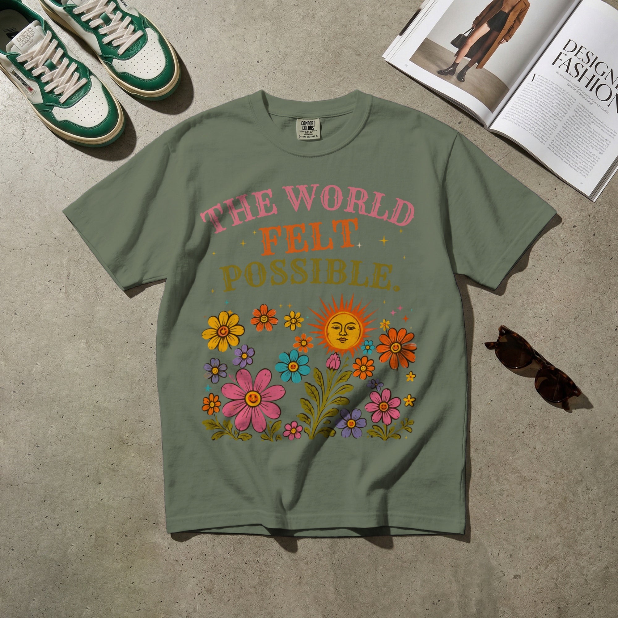 The World Felt Possible — Vintage 60s Graphic Tee | Faded Memory Supply