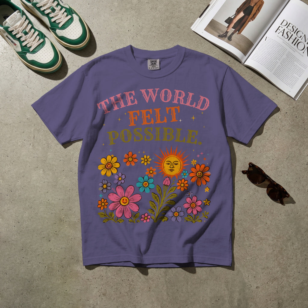The World Felt Possible — Vintage 60s Graphic Tee | Faded Memory Supply