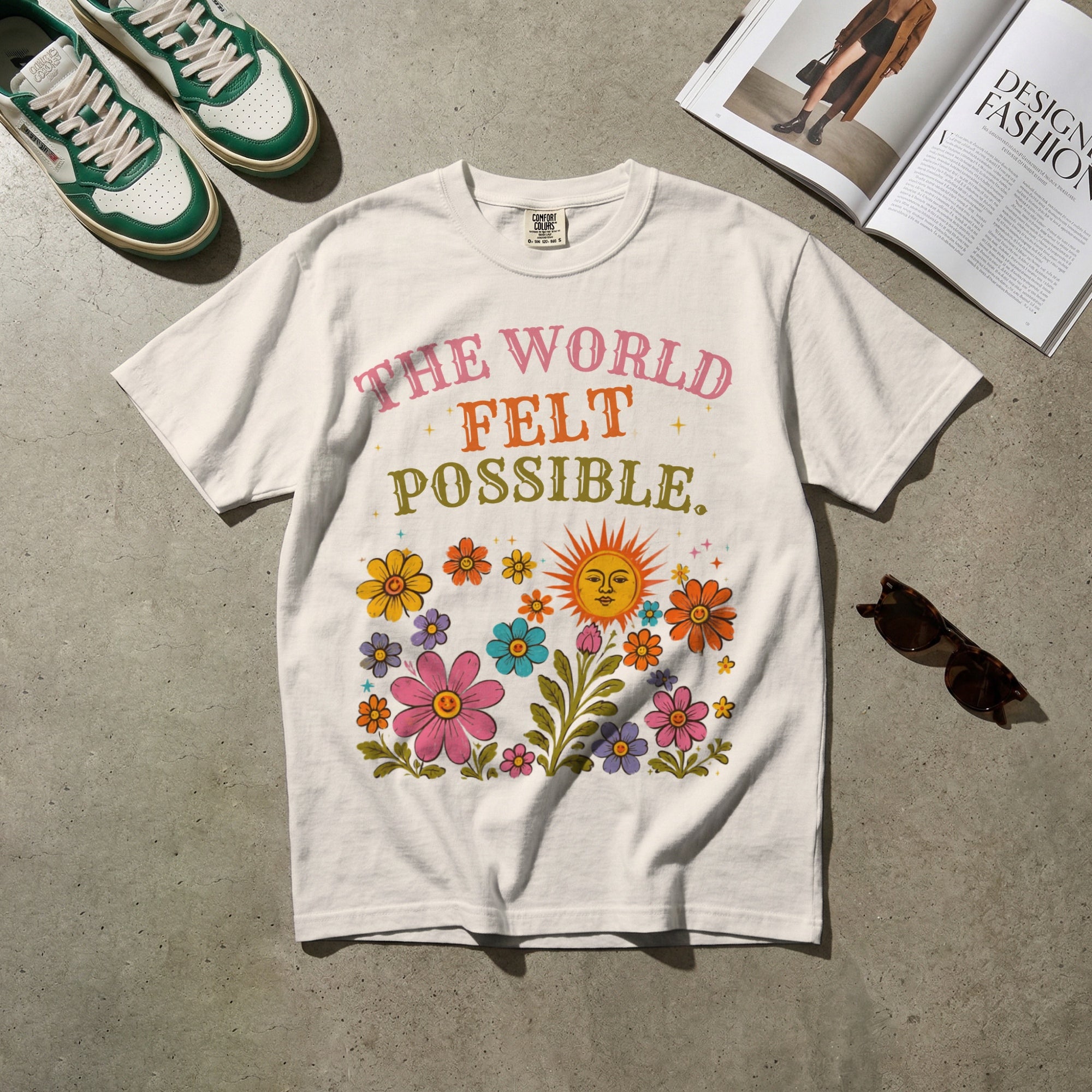 The World Felt Possible — Vintage 60s Graphic Tee | Faded Memory Supply