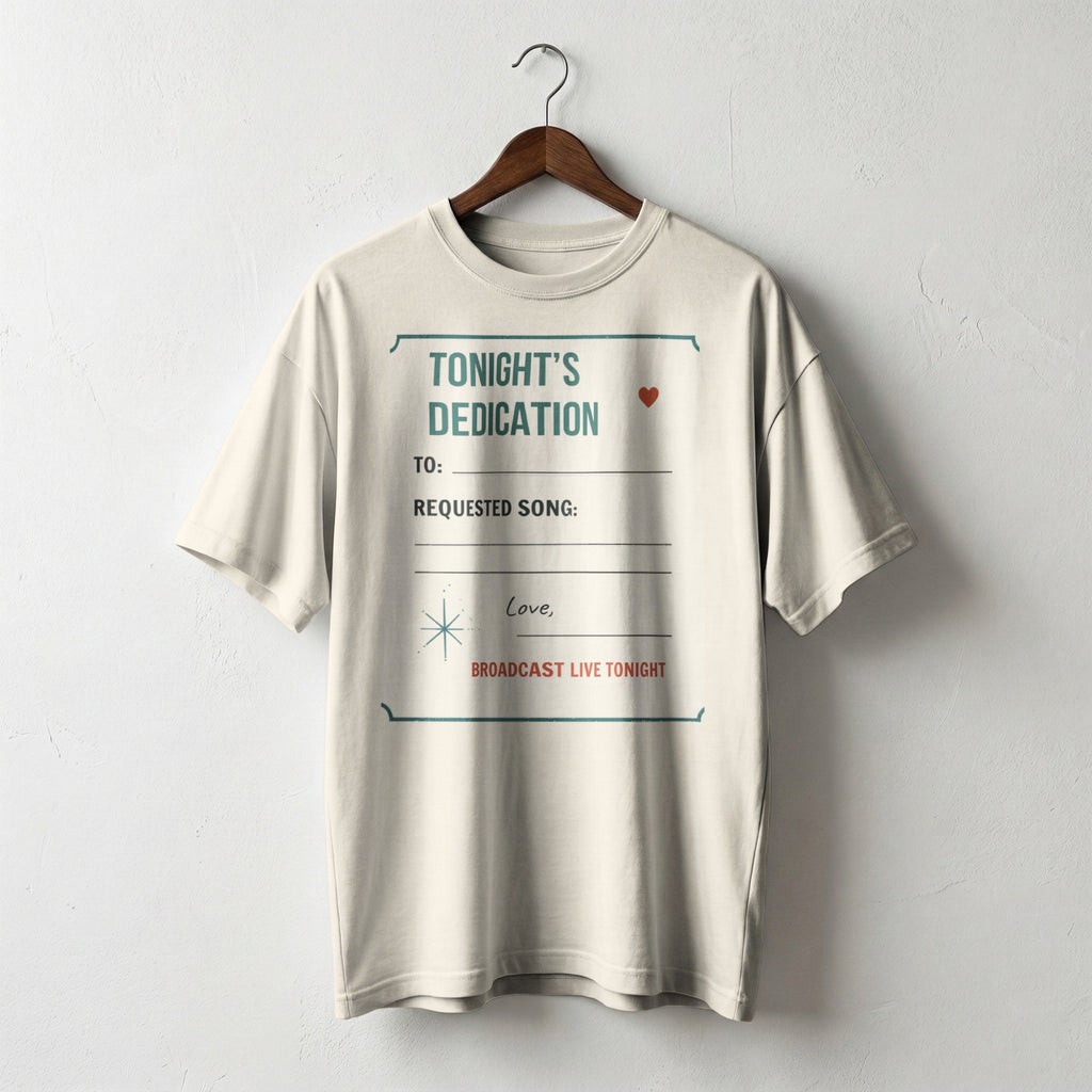 Tonight’s Dedication — Vintage 60s Radio Graphic Tee | Faded Memory Supply