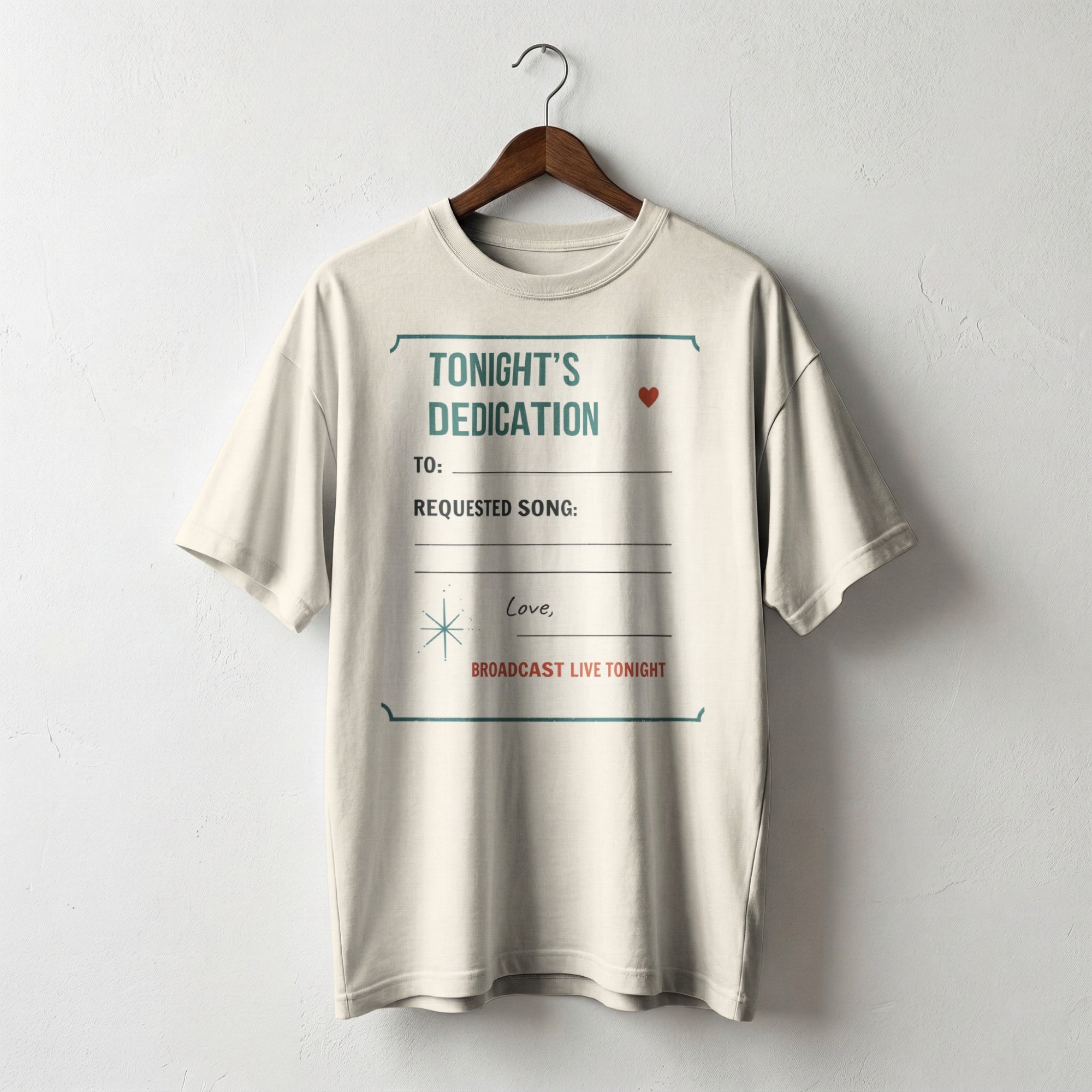 Tonight’s Dedication — Vintage 60s Radio Graphic Tee | Faded Memory Supply