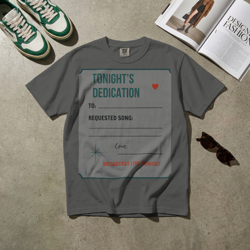Tonight’s Dedication — Vintage 60s Radio Graphic Tee | Faded Memory Supply