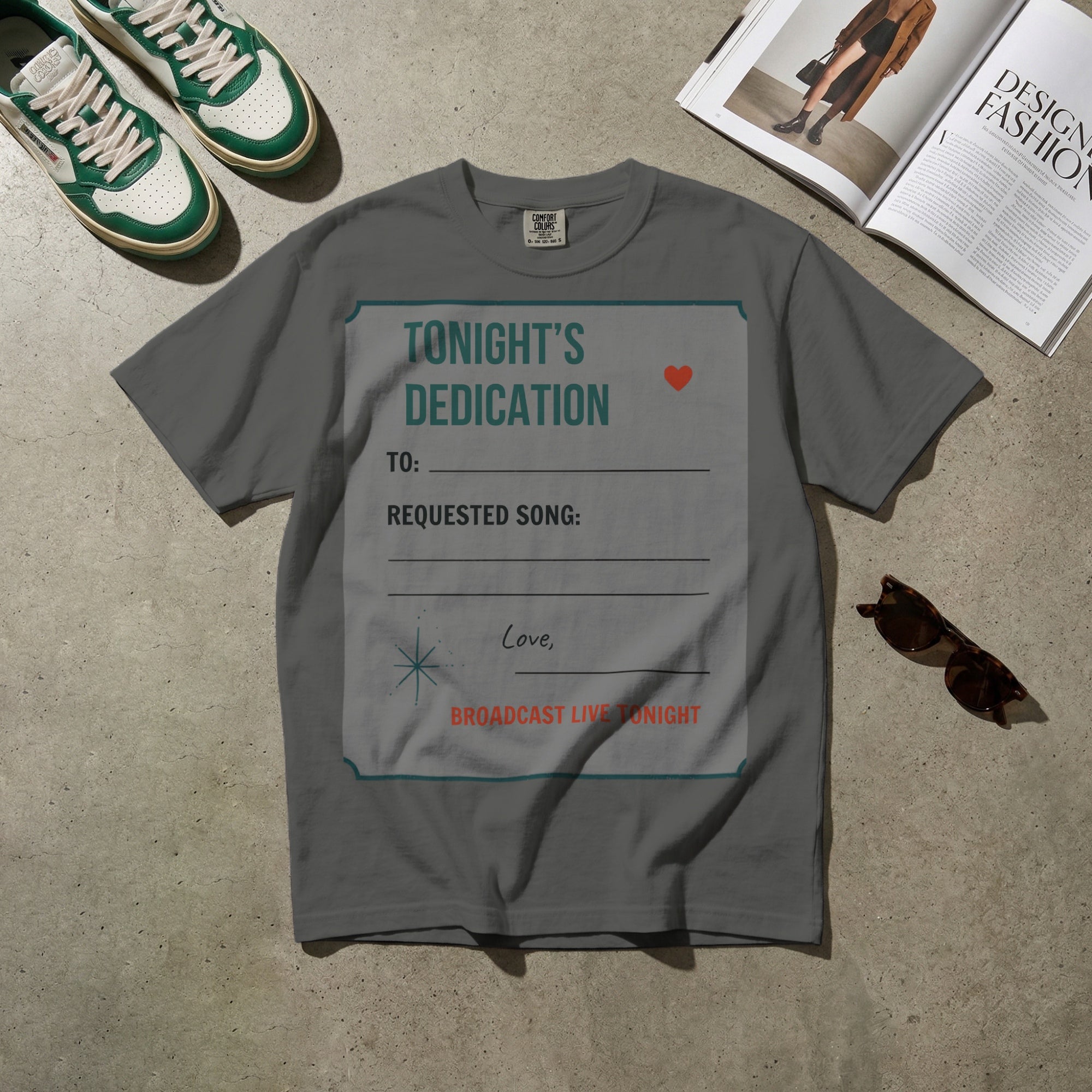 Tonight’s Dedication — Vintage 60s Radio Graphic Tee | Faded Memory Supply
