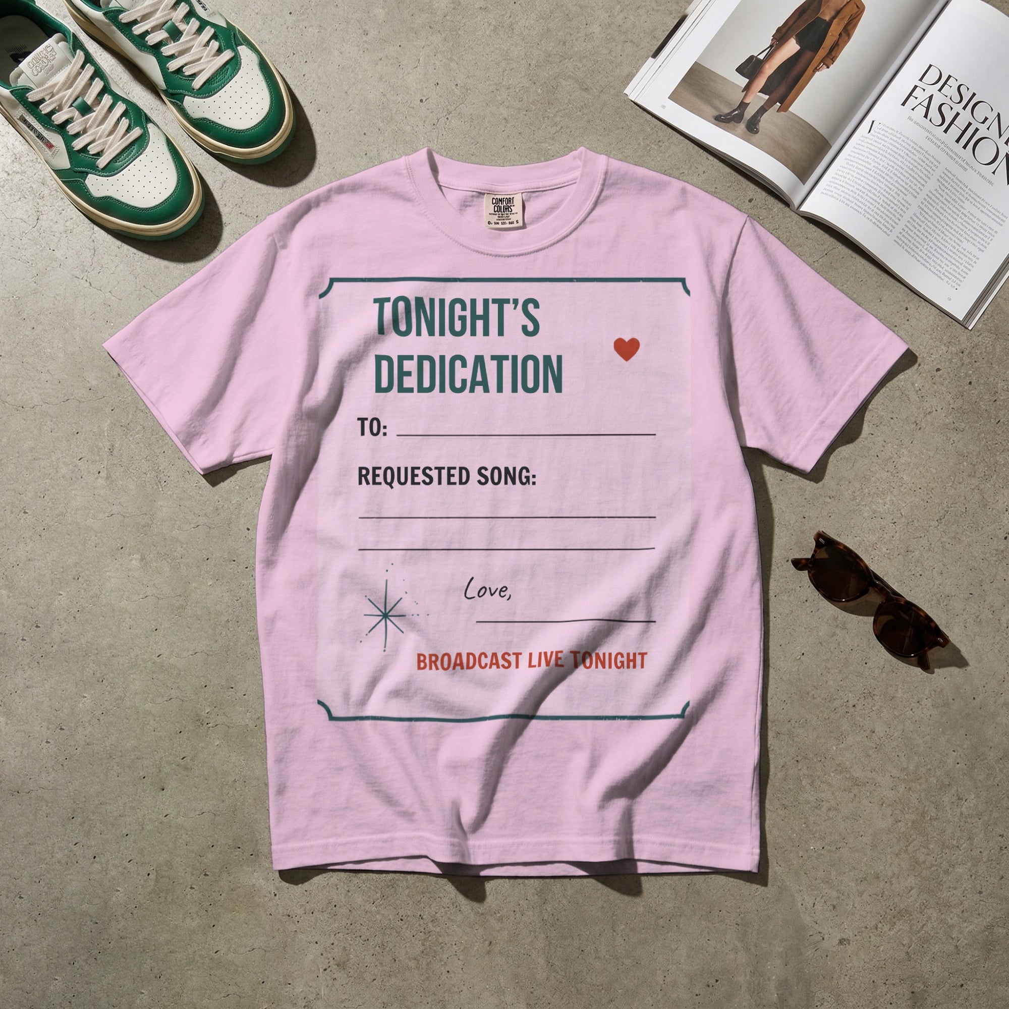 Tonight’s Dedication — Vintage 60s Radio Graphic Tee | Faded Memory Supply