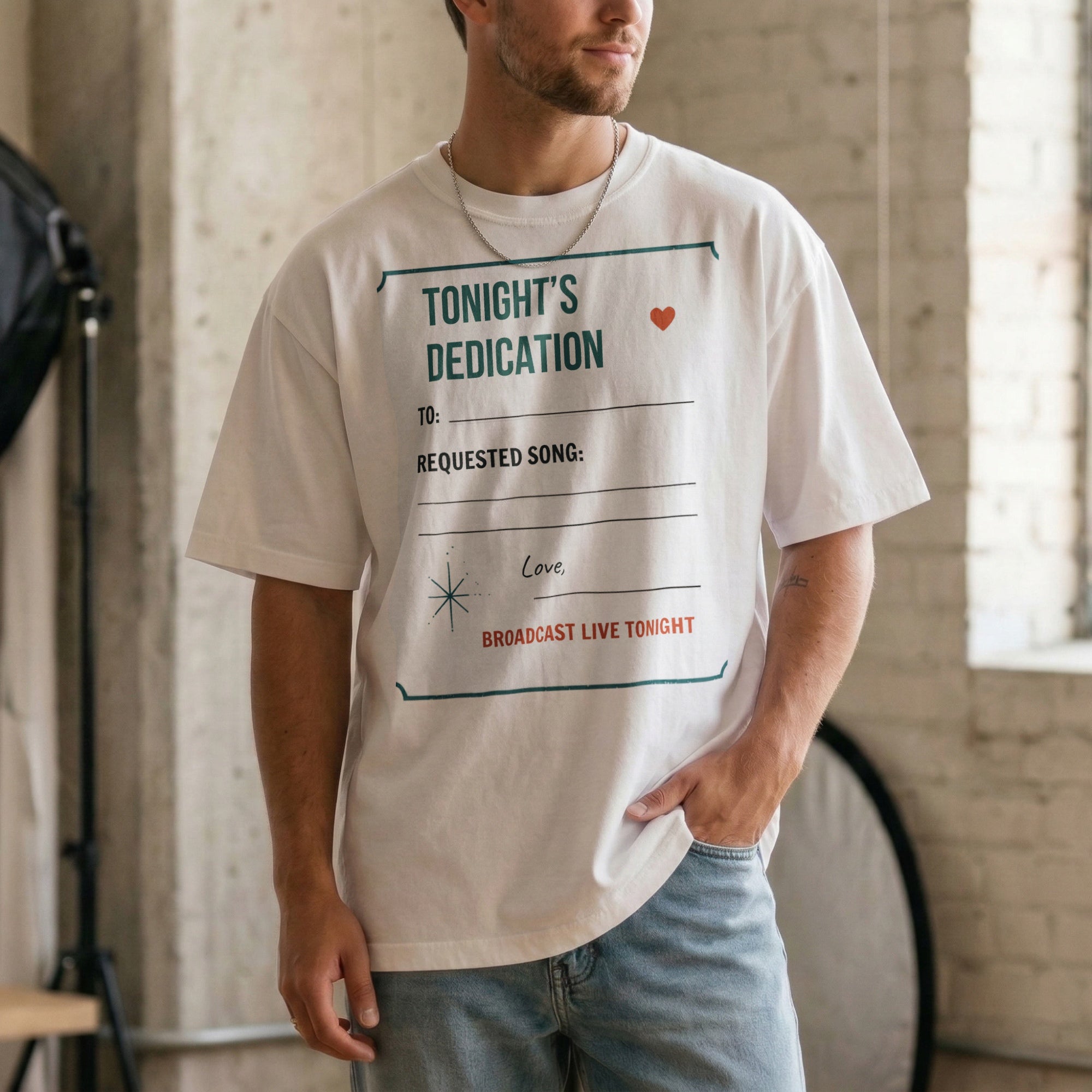 Tonight’s Dedication — Vintage 60s Radio Graphic Tee | Faded Memory Supply