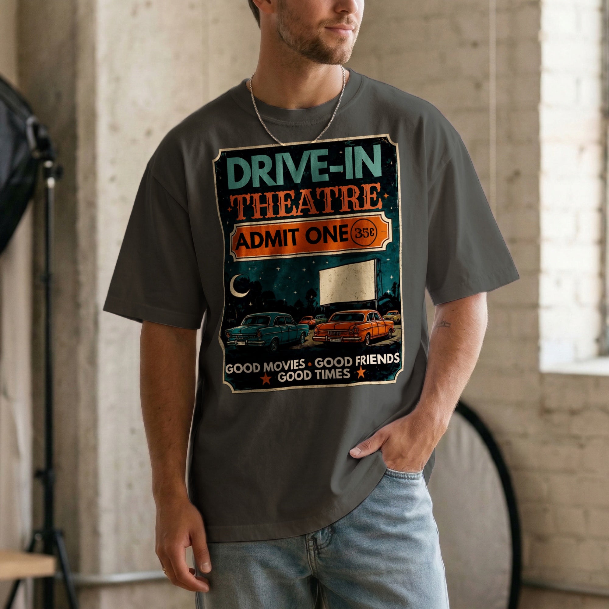 Drive-In Theatre — Vintage 60s Drive-In Graphic Tee | Faded Memory Supply