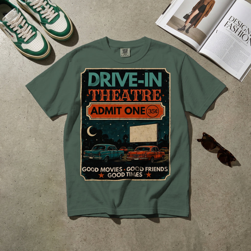 Drive-In Theatre — Vintage 60s Drive-In Graphic Tee | Faded Memory Supply