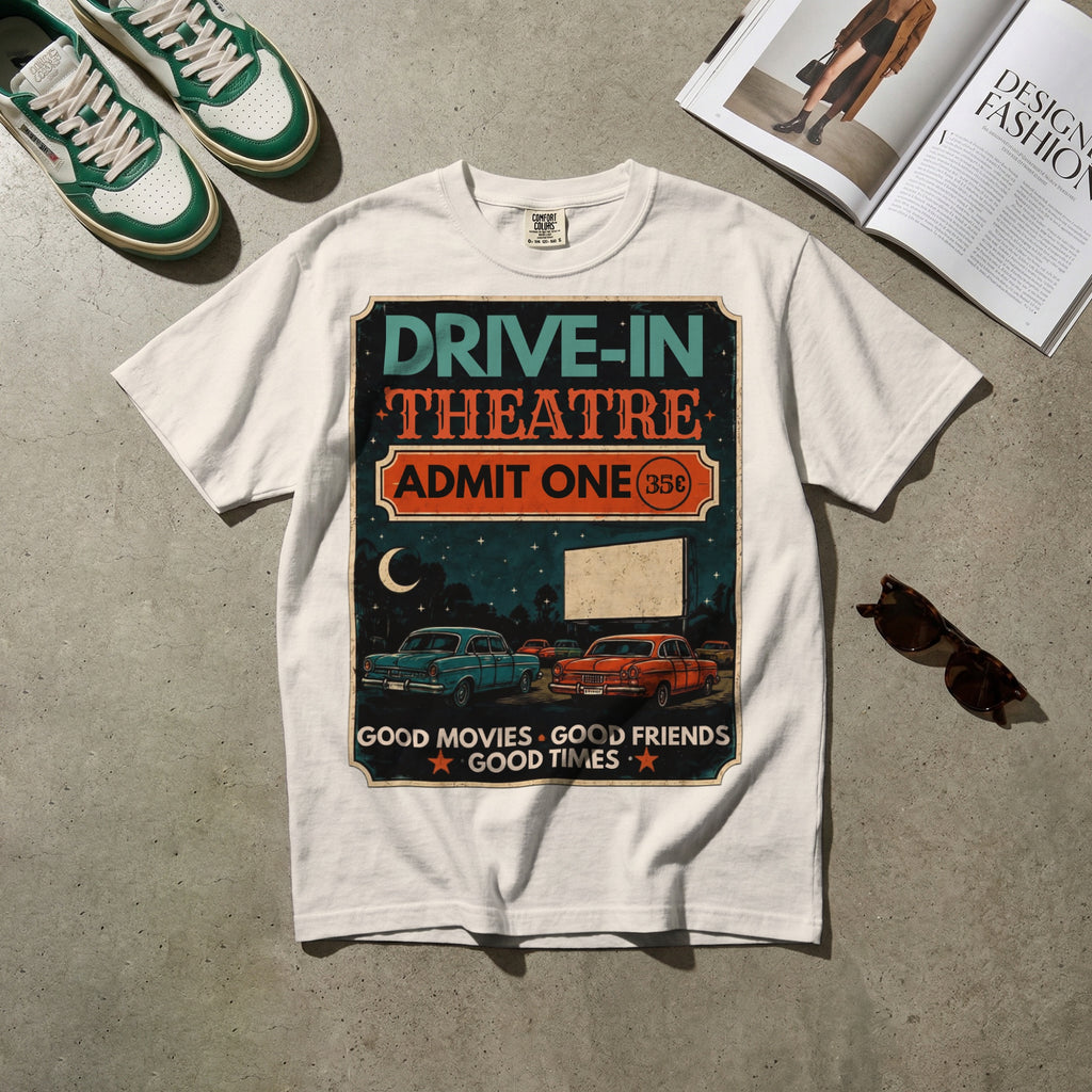 Drive-In Theatre — Vintage 60s Drive-In Graphic Tee | Faded Memory Supply