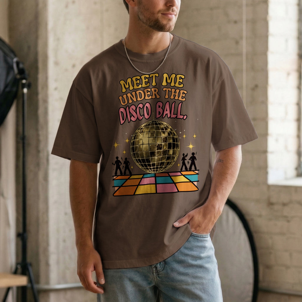Meet Me Under the Disco Ball — Vintage 70s Disco Graphic Tee | Faded Memory Supply