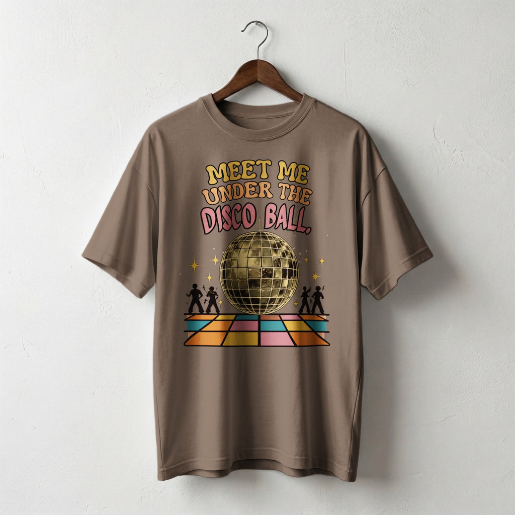 Meet Me Under the Disco Ball — Vintage 70s Disco Graphic Tee | Faded Memory Supply