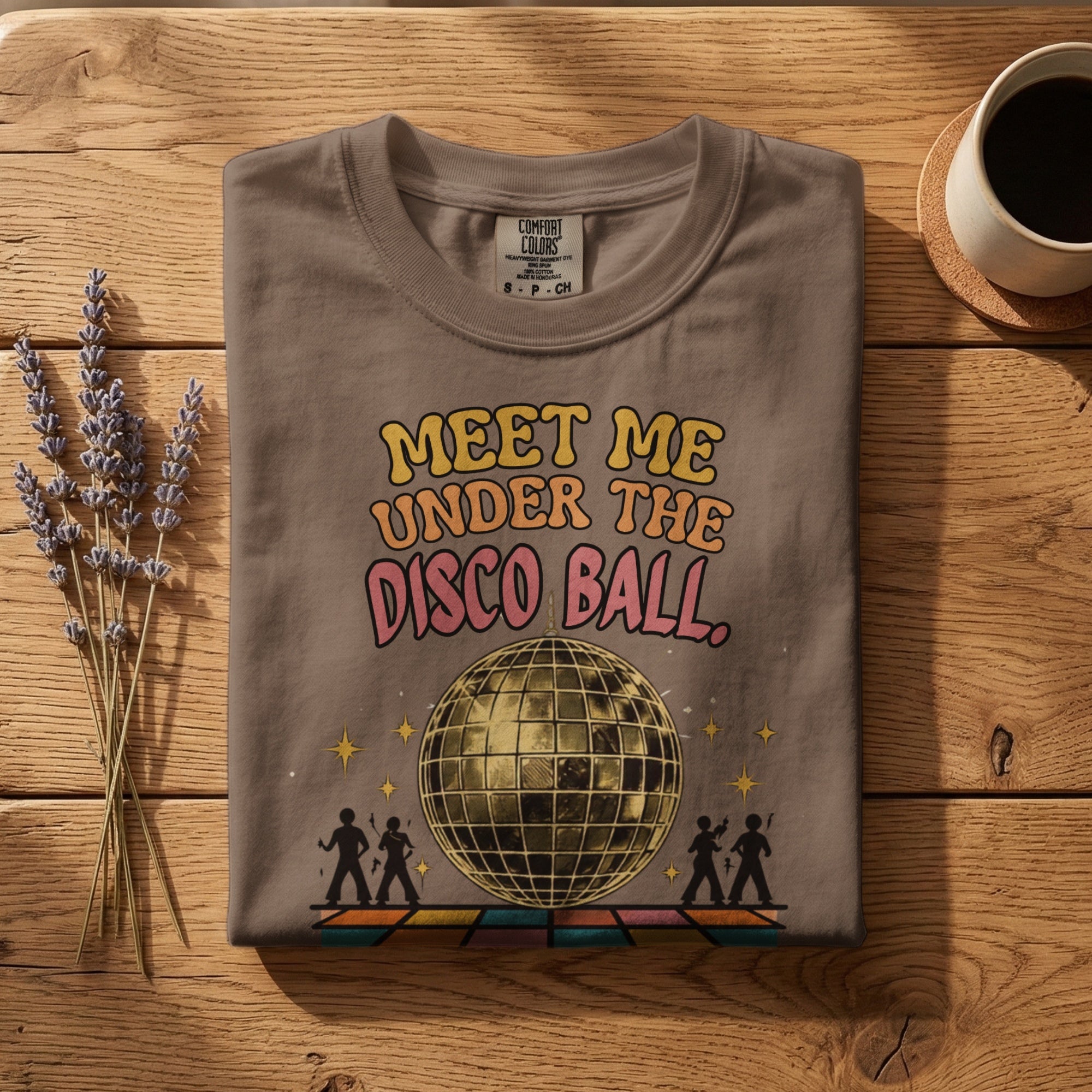 Meet Me Under the Disco Ball — Vintage 70s Disco Graphic Tee | Faded Memory Supply