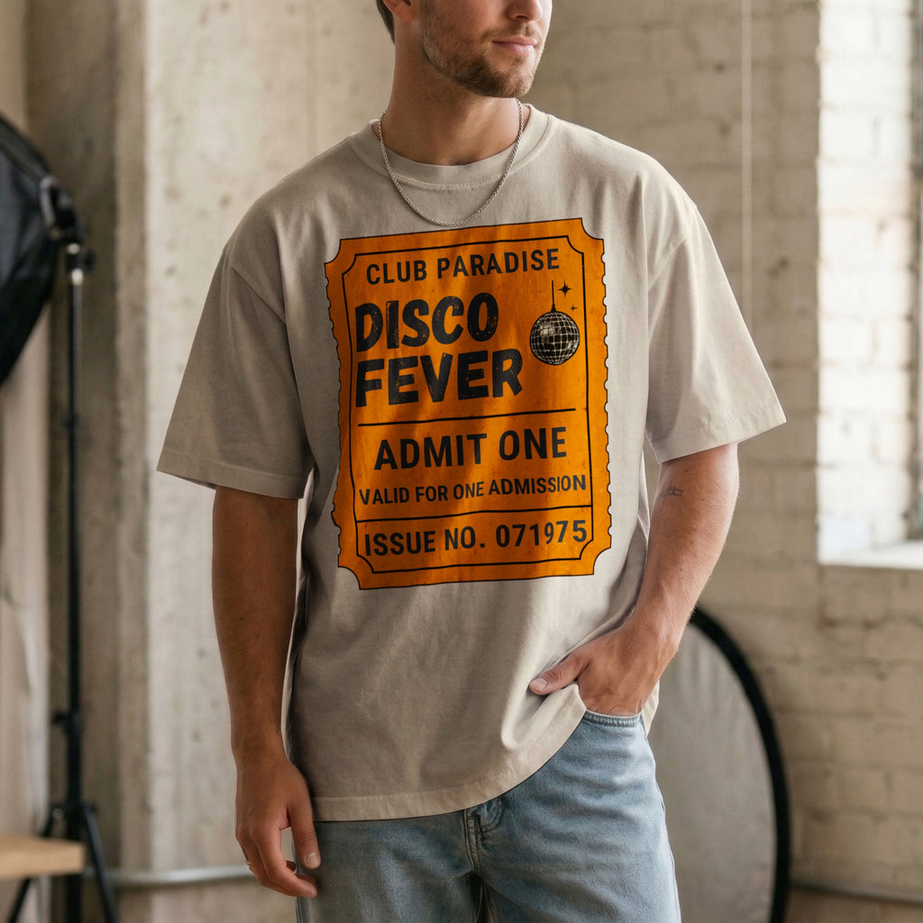 Disco Fever — Vintage 70s Disco Ticket Graphic Tee | Faded Memory Supply