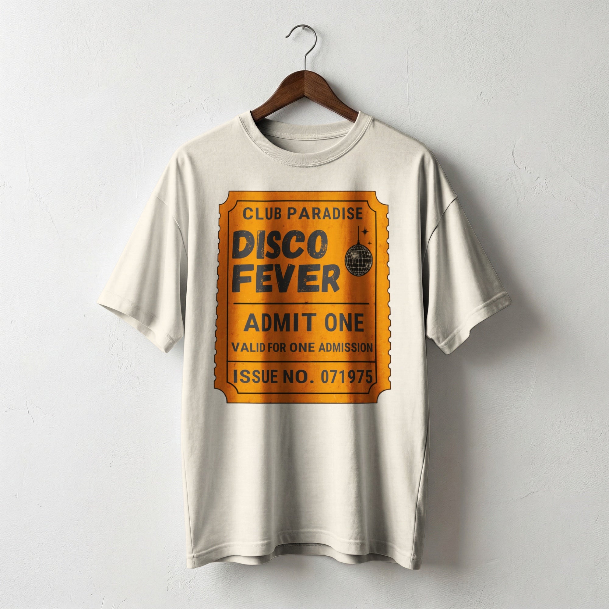 Disco Fever — Vintage 70s Disco Ticket Graphic Tee | Faded Memory Supply