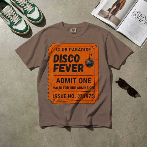 Disco Fever — Vintage 70s Disco Ticket Graphic Tee | Faded Memory Supply