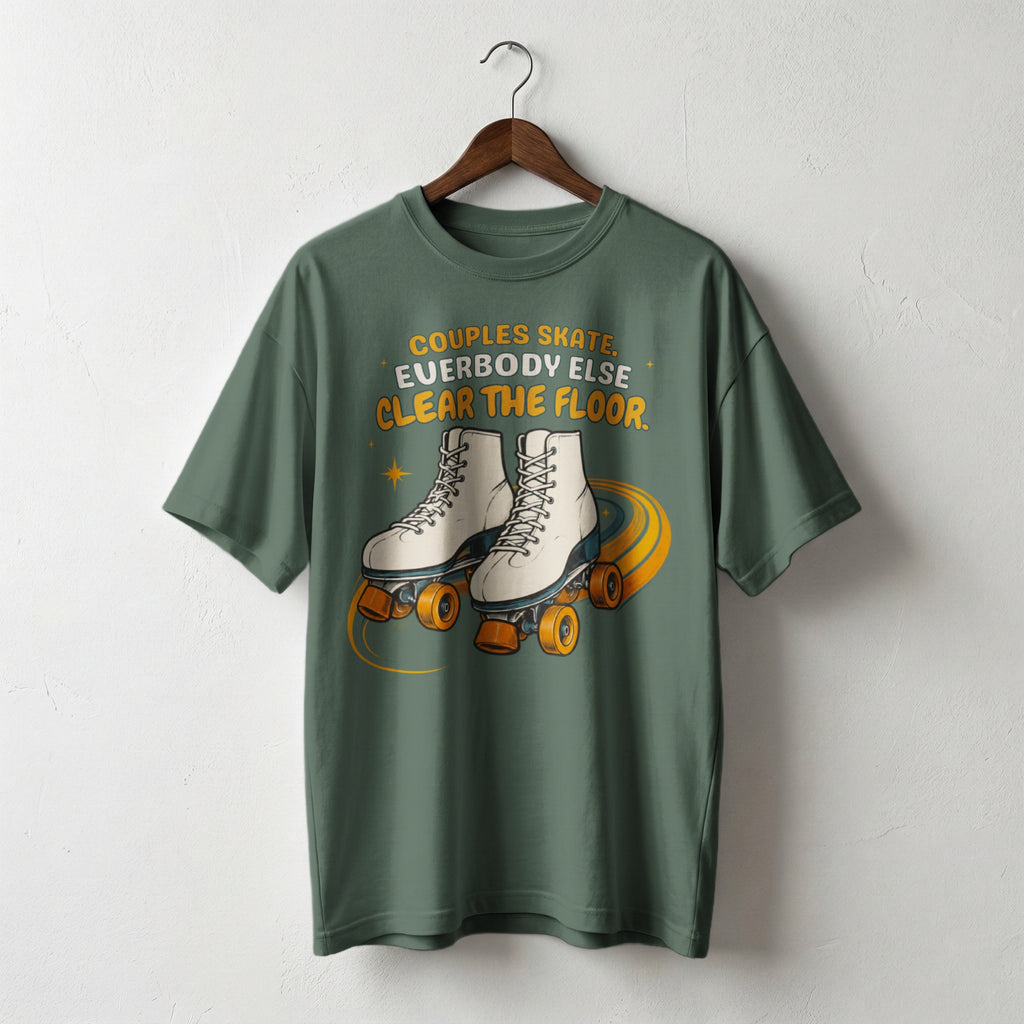 Couples Skate — Vintage 70s Roller Rink Graphic Tee | Faded Memory Supply