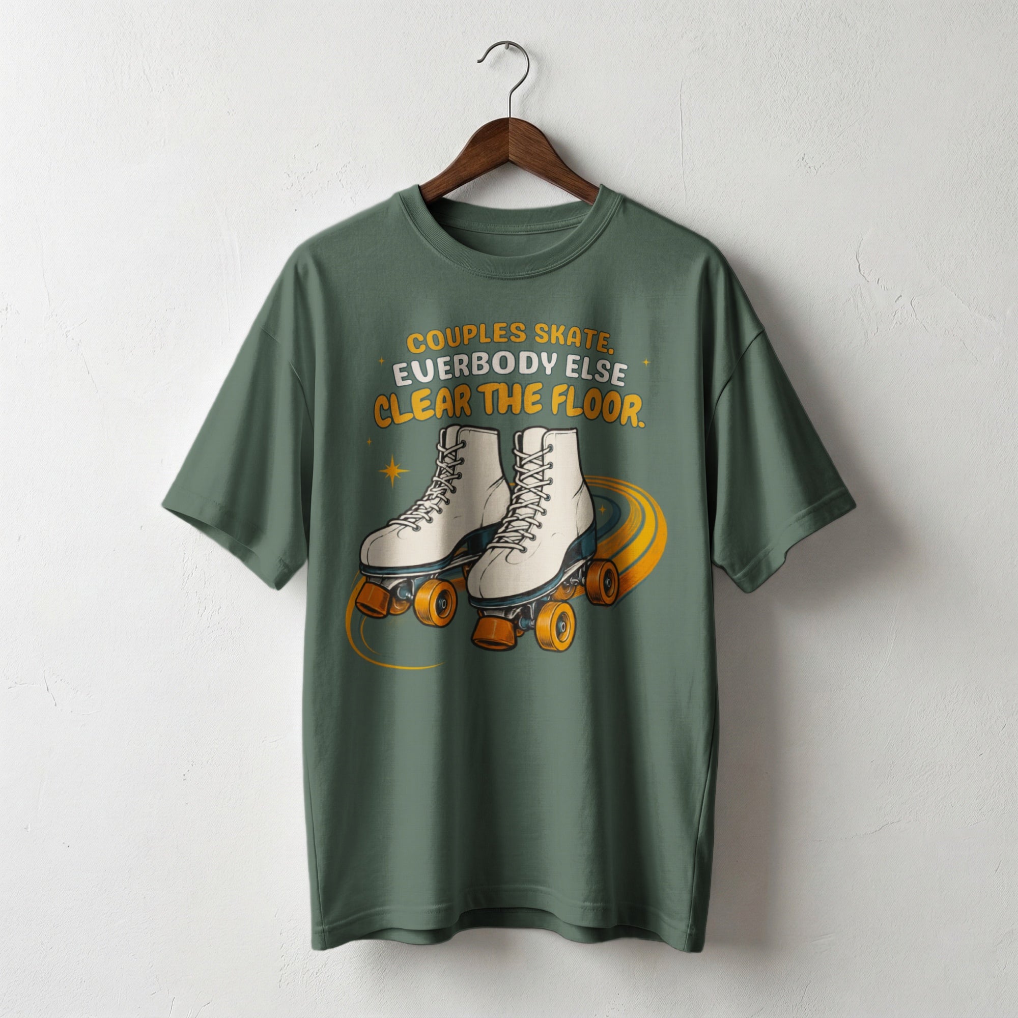 Couples Skate — Vintage 70s Roller Rink Graphic Tee | Faded Memory Supply