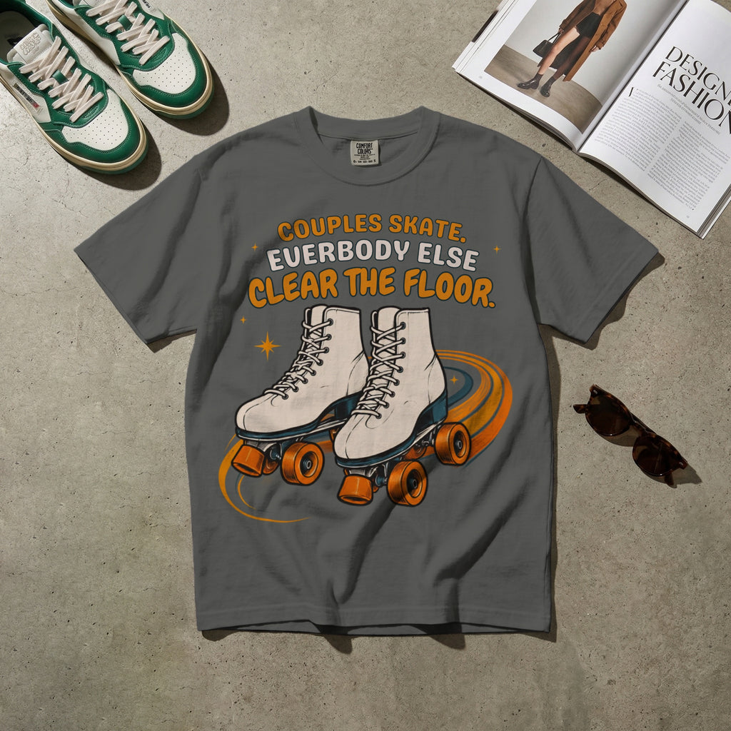 Couples Skate — Vintage 70s Roller Rink Graphic Tee | Faded Memory Supply