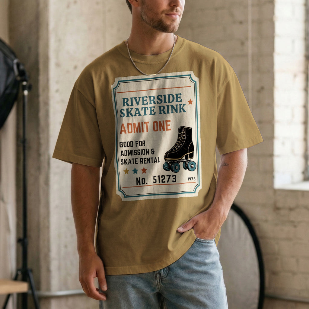 Riverside Skate Rink — Vintage 70s Roller Rink Graphic Tee | Faded Memory Supply