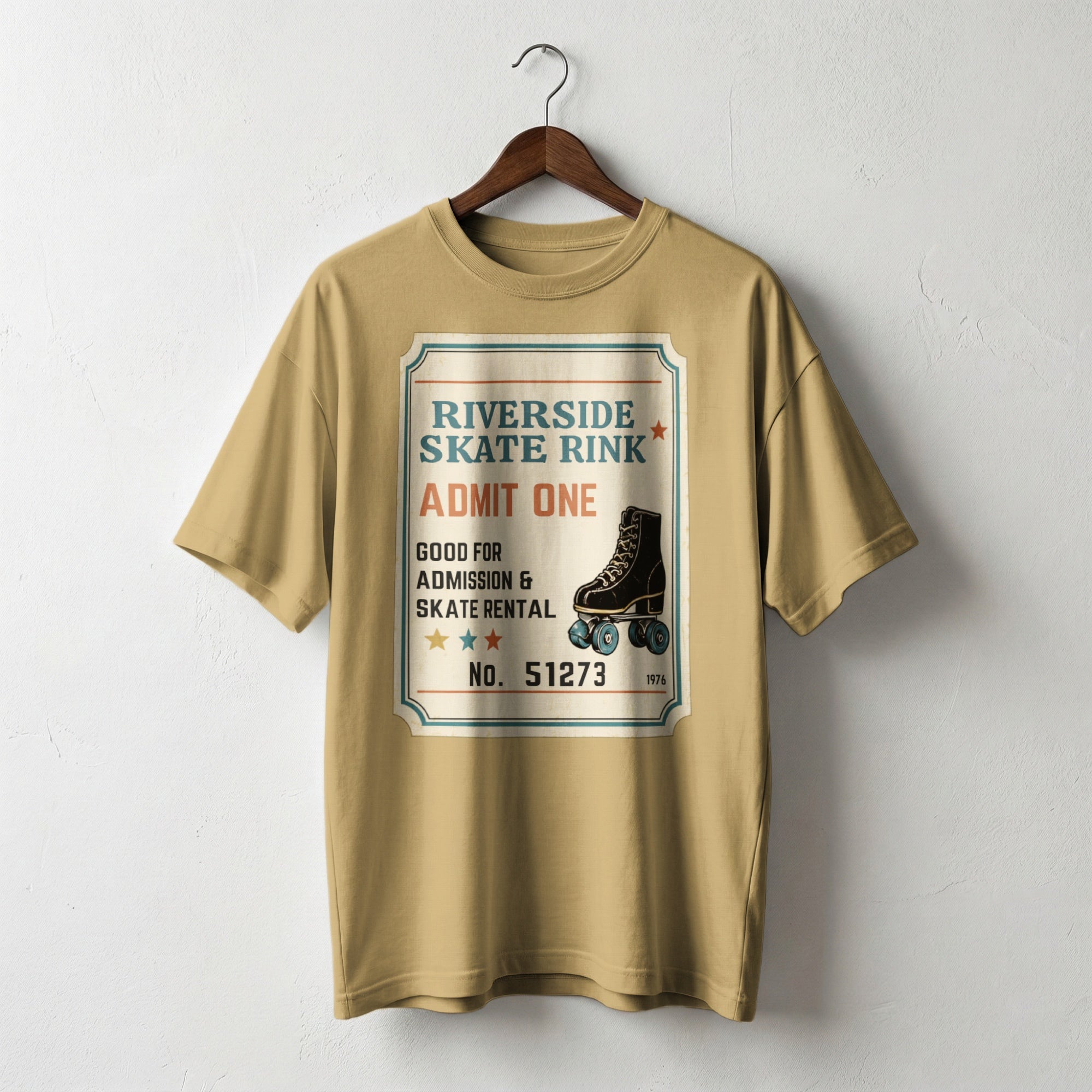 Riverside Skate Rink — Vintage 70s Roller Rink Graphic Tee | Faded Memory Supply
