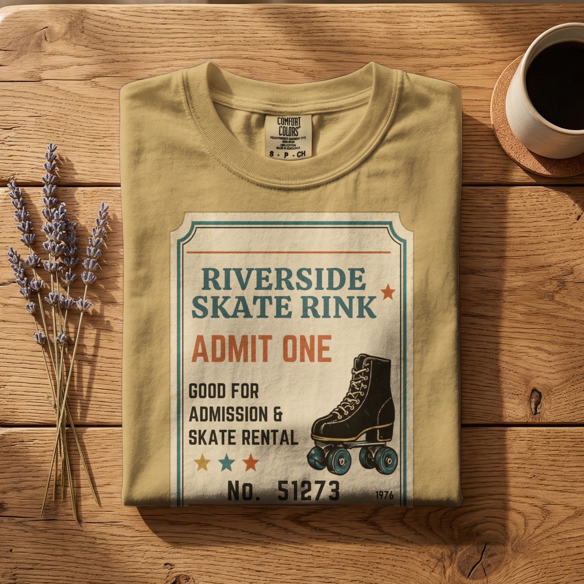 Riverside Skate Rink — Vintage 70s Roller Rink Graphic Tee | Faded Memory Supply