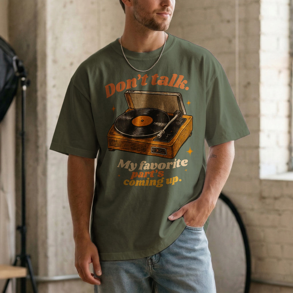 Don’t Talk, My Favorite Part’s Coming Up — Vintage 70s Music Graphic Tee | Faded Memory Supply