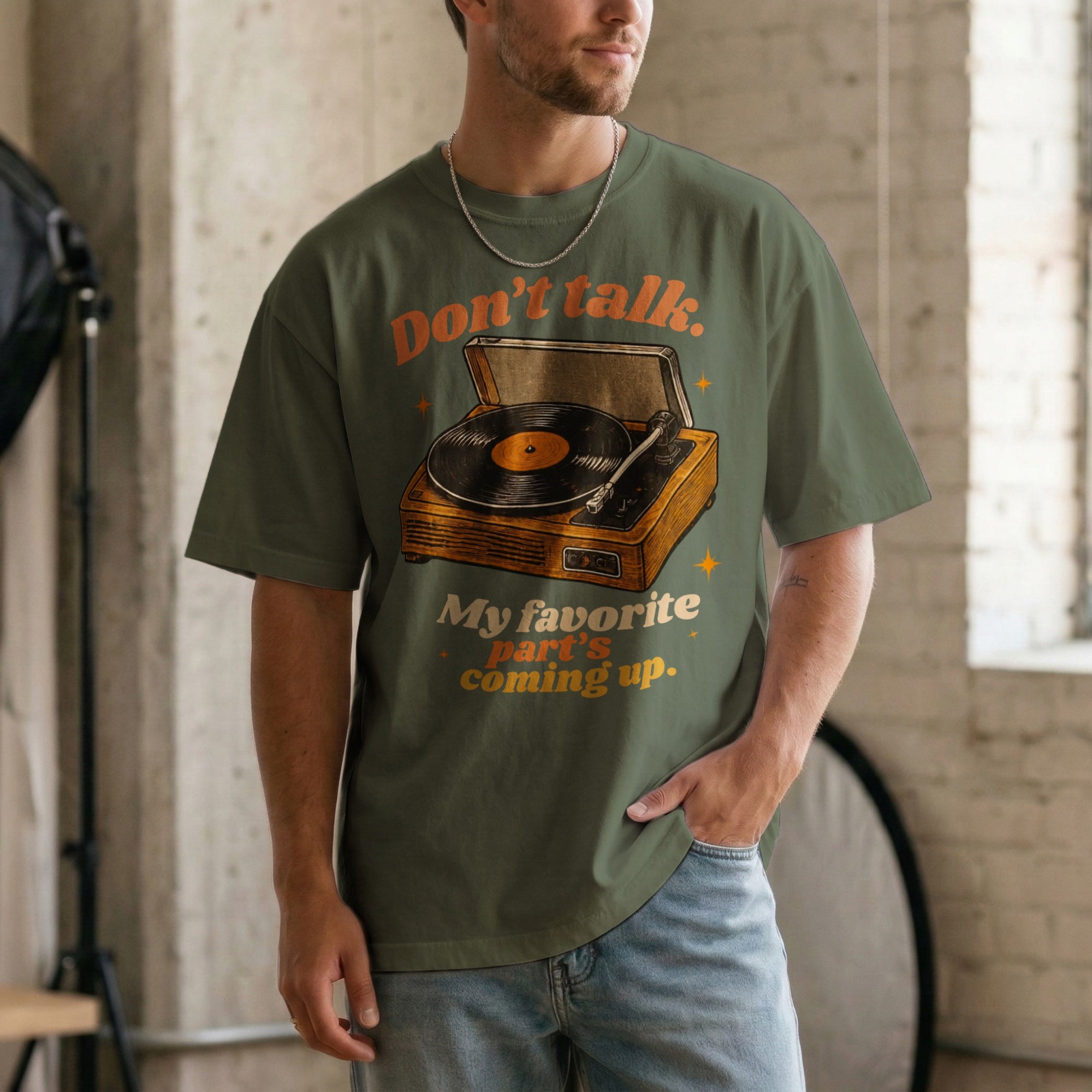 Don’t Talk, My Favorite Part’s Coming Up — Vintage 70s Music Graphic Tee | Faded Memory Supply