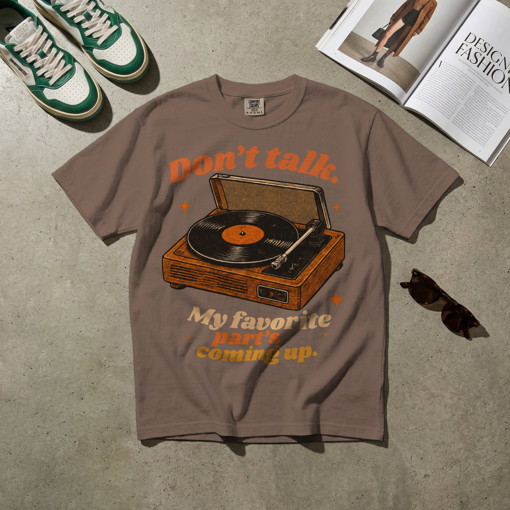 Don’t Talk, My Favorite Part’s Coming Up — Vintage 70s Music Graphic Tee | Faded Memory Supply