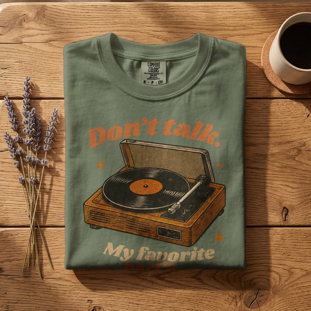 Don’t Talk, My Favorite Part’s Coming Up — Vintage 70s Music Graphic Tee | Faded Memory Supply