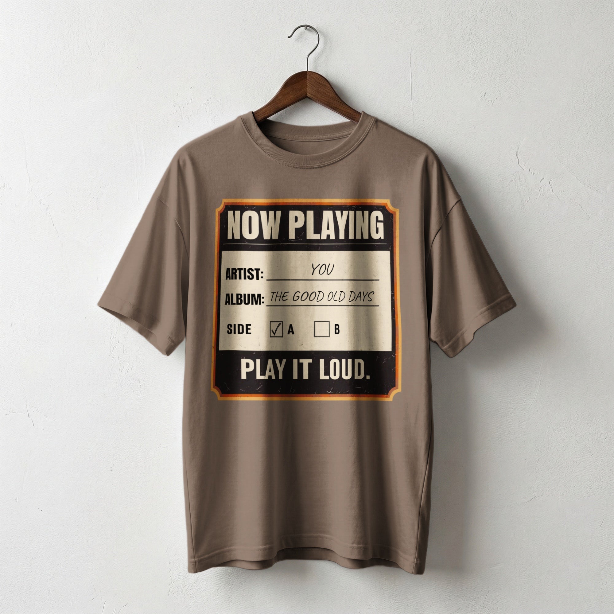 Now Playing — Vintage 70s Record Player Graphic Tee | Faded Memory Supply