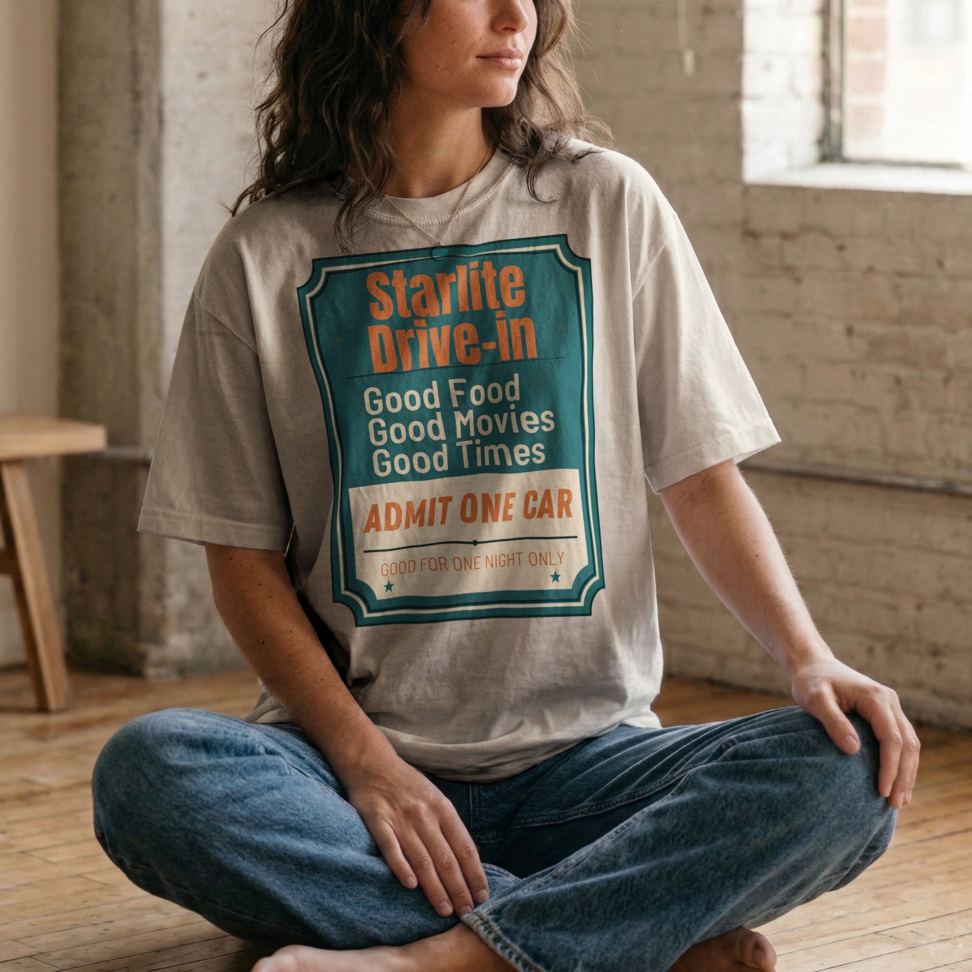 Starlite Drive-In — Vintage 70s Drive-In Graphic Tee | Faded Memory Supply