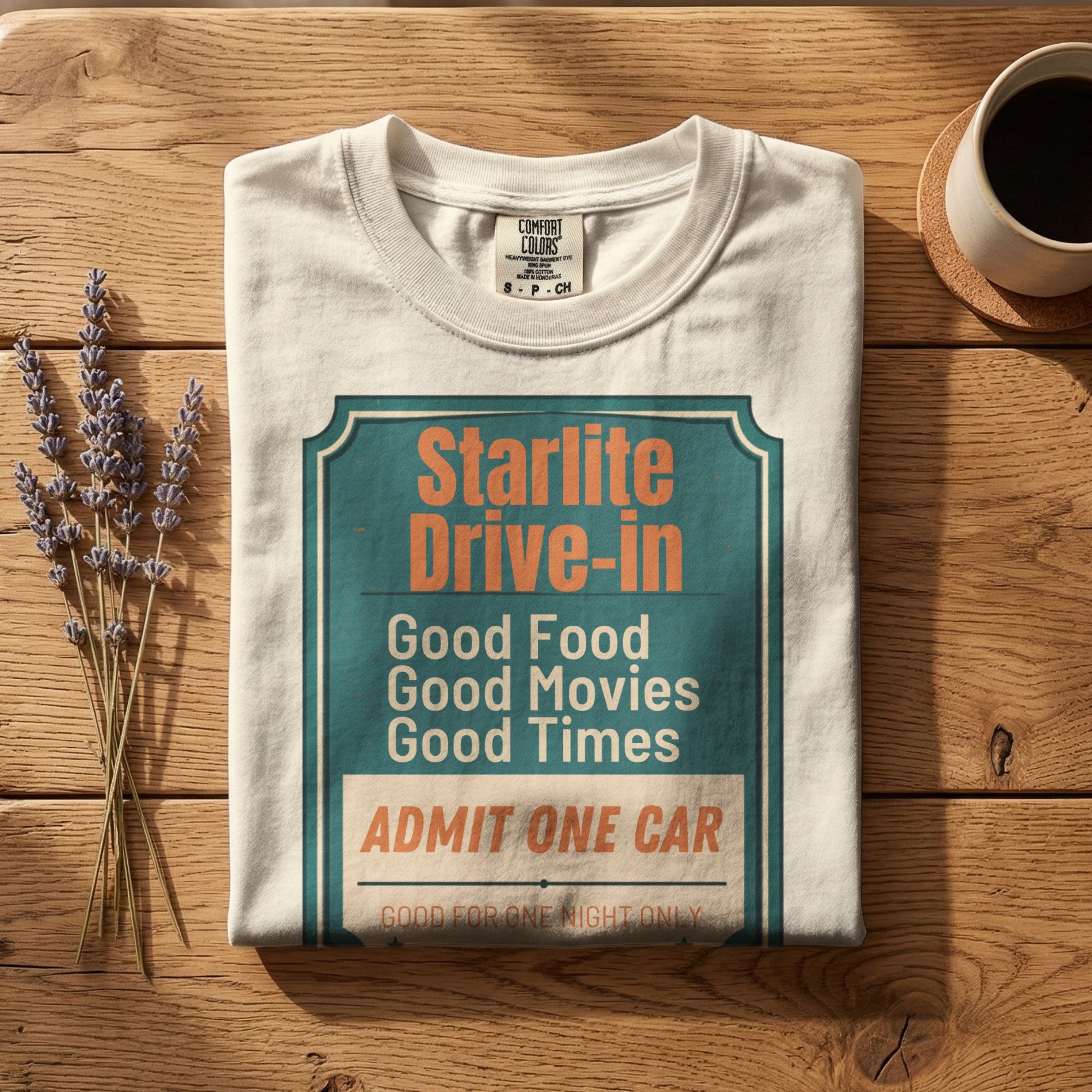 Starlite Drive-In — Vintage 70s Drive-In Graphic Tee | Faded Memory Supply
