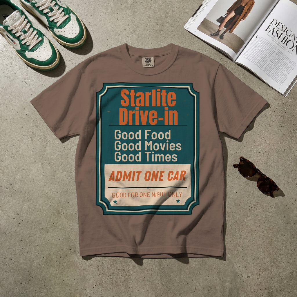 Starlite Drive-In — Vintage 70s Drive-In Graphic Tee | Faded Memory Supply