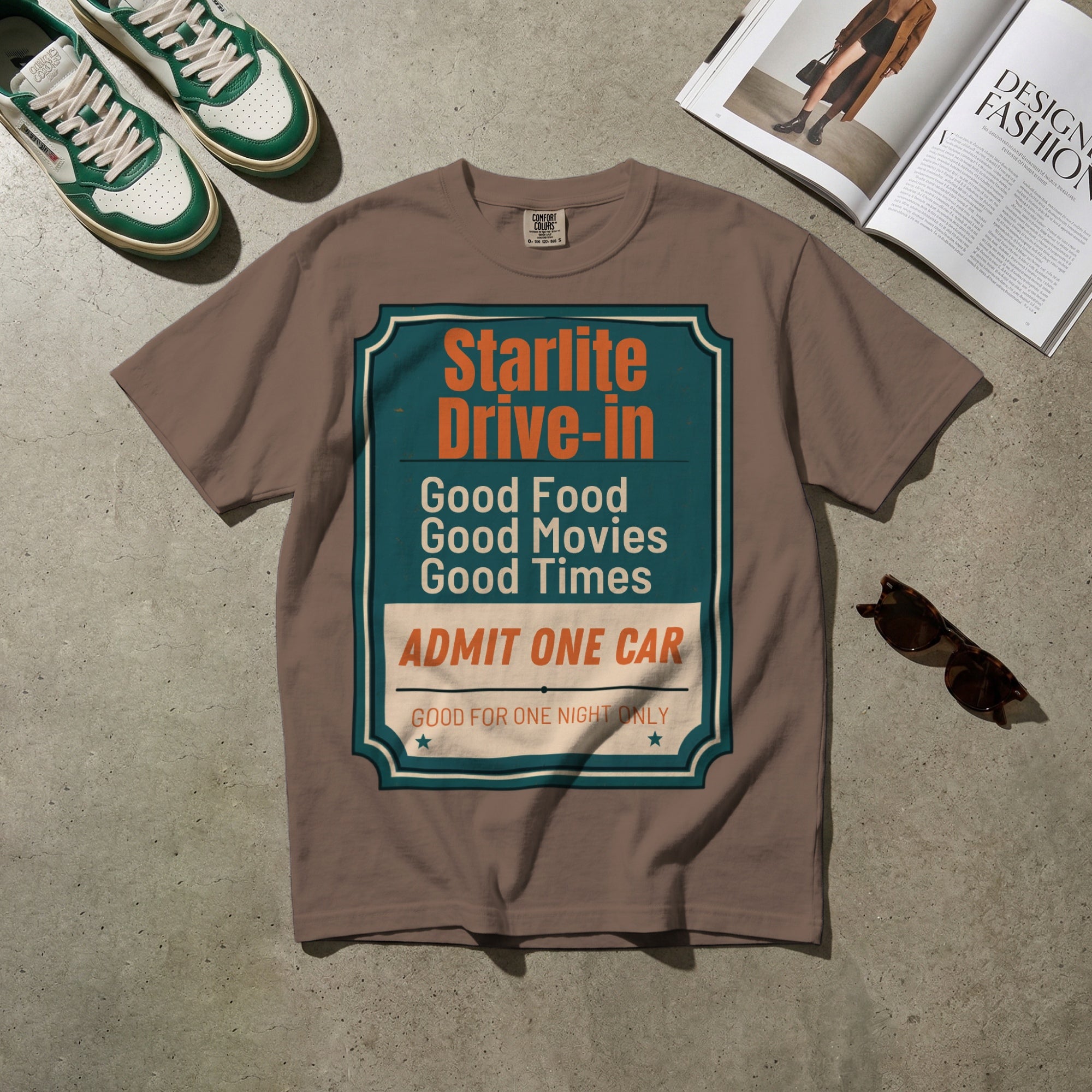 Starlite Drive-In — Vintage 70s Drive-In Graphic Tee | Faded Memory Supply