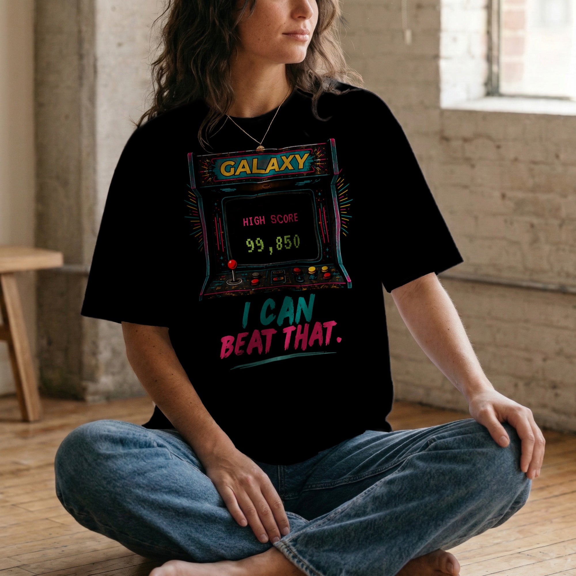 I Can Beat That — Vintage 80s Arcade Graphic Tee | Faded Memory Supply