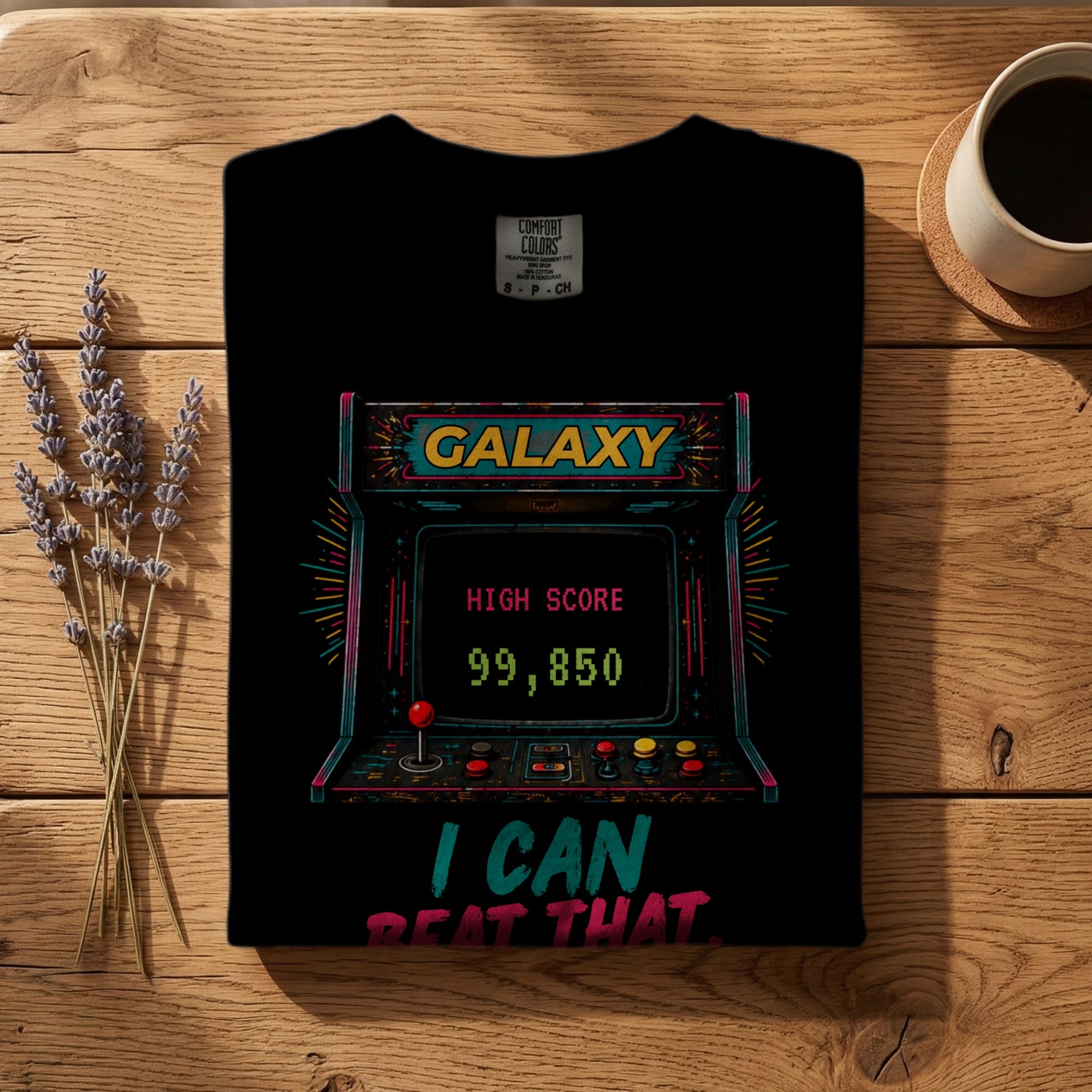 I Can Beat That — Vintage 80s Arcade Graphic Tee | Faded Memory Supply