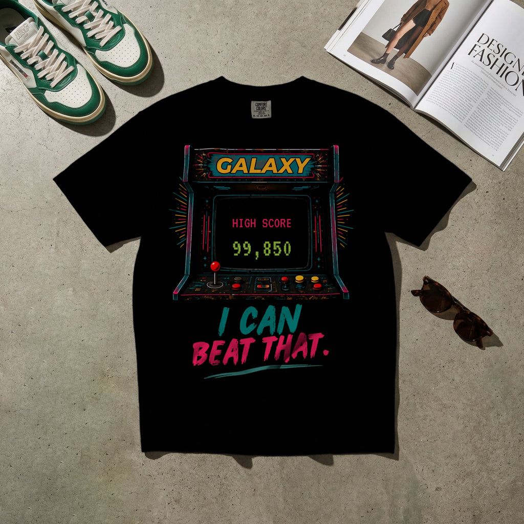 I Can Beat That — Vintage 80s Arcade Graphic Tee | Faded Memory Supply