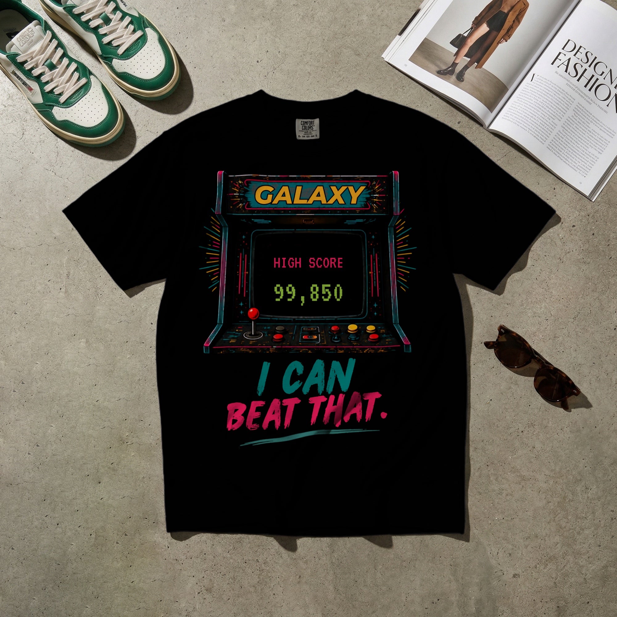 I Can Beat That — Vintage 80s Arcade Graphic Tee | Faded Memory Supply