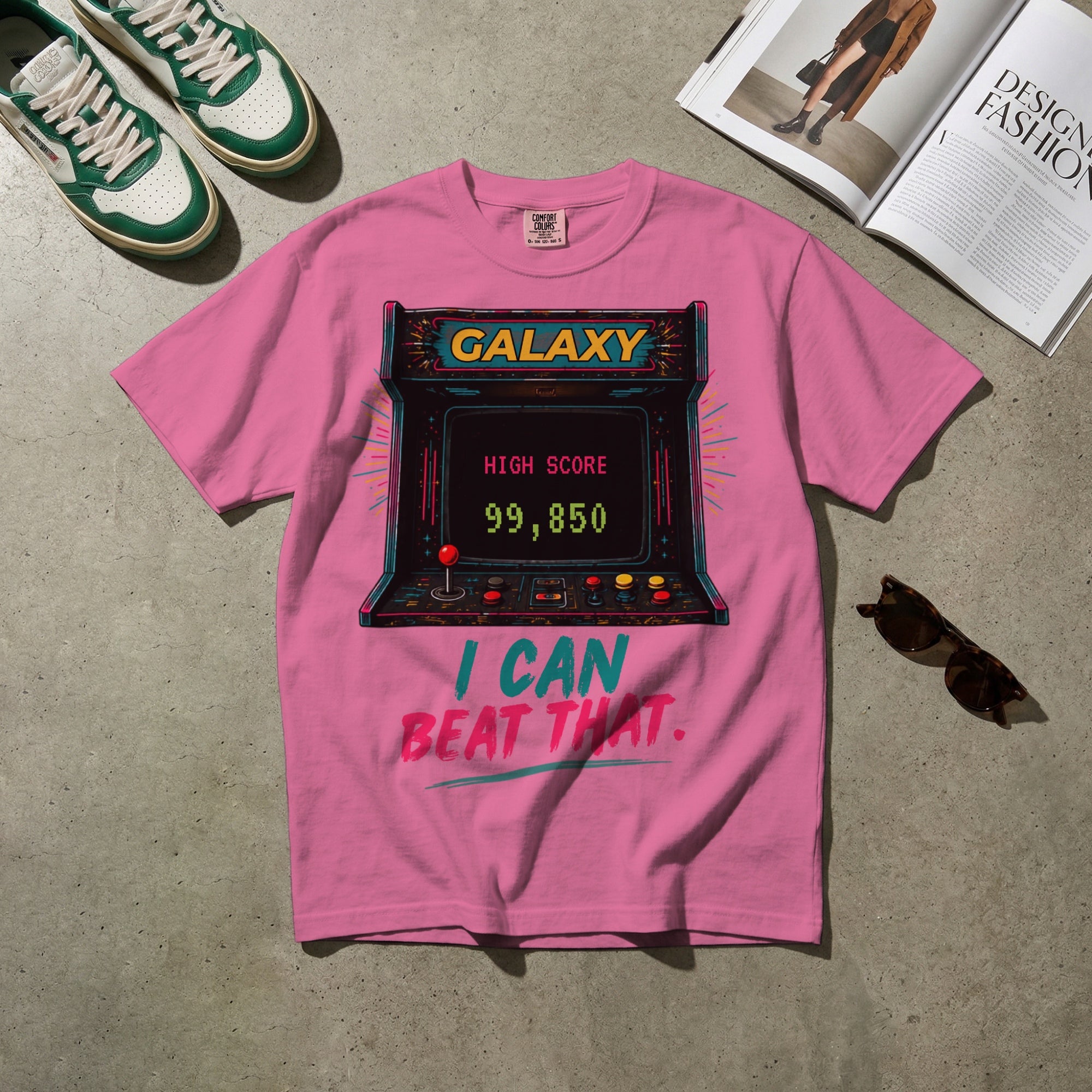 I Can Beat That — Vintage 80s Arcade Graphic Tee | Faded Memory Supply
