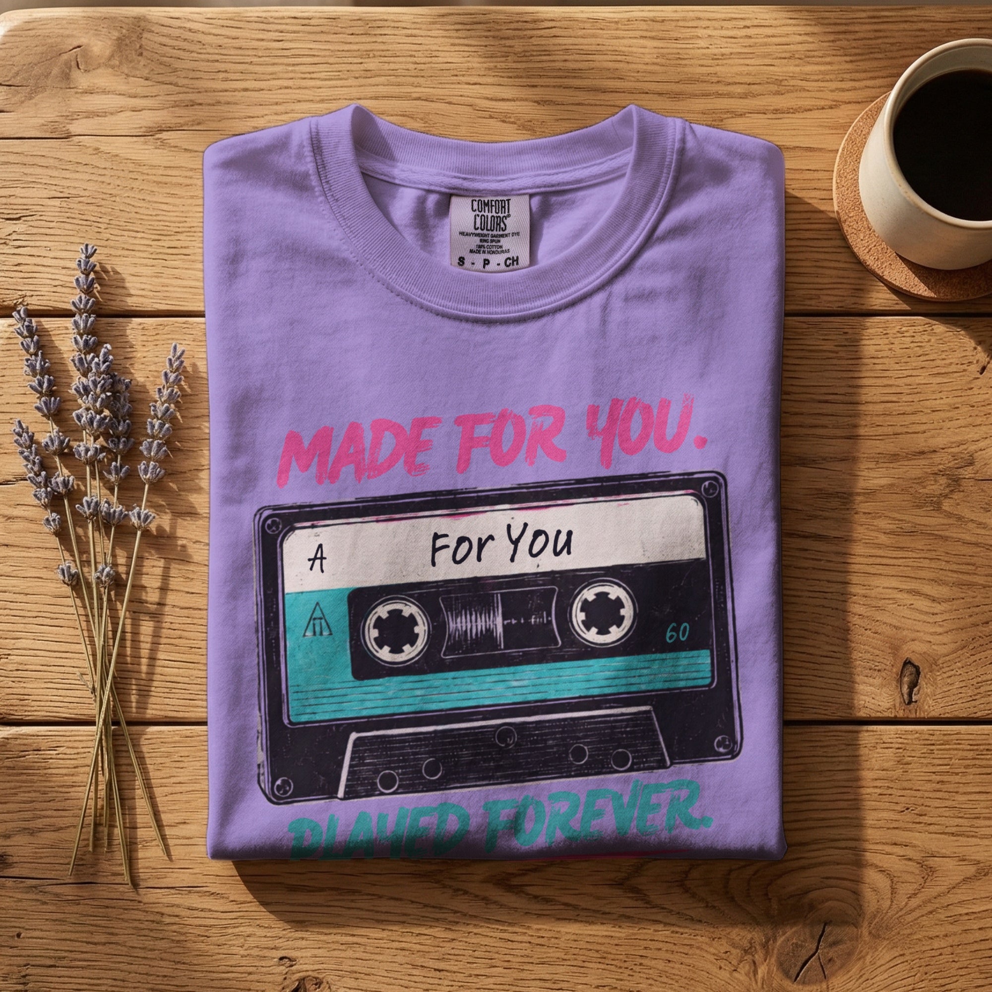 Made for You, Played Forever — Vintage 80s Mixtape Graphic Tee | Faded Memory Supply