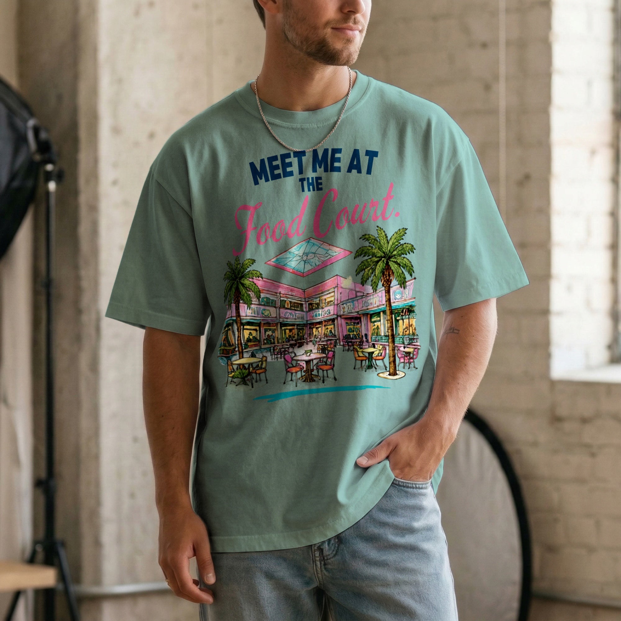 Meet Me at the Food Court — Vintage 80s Mall Graphic Tee | Faded Memory Supply