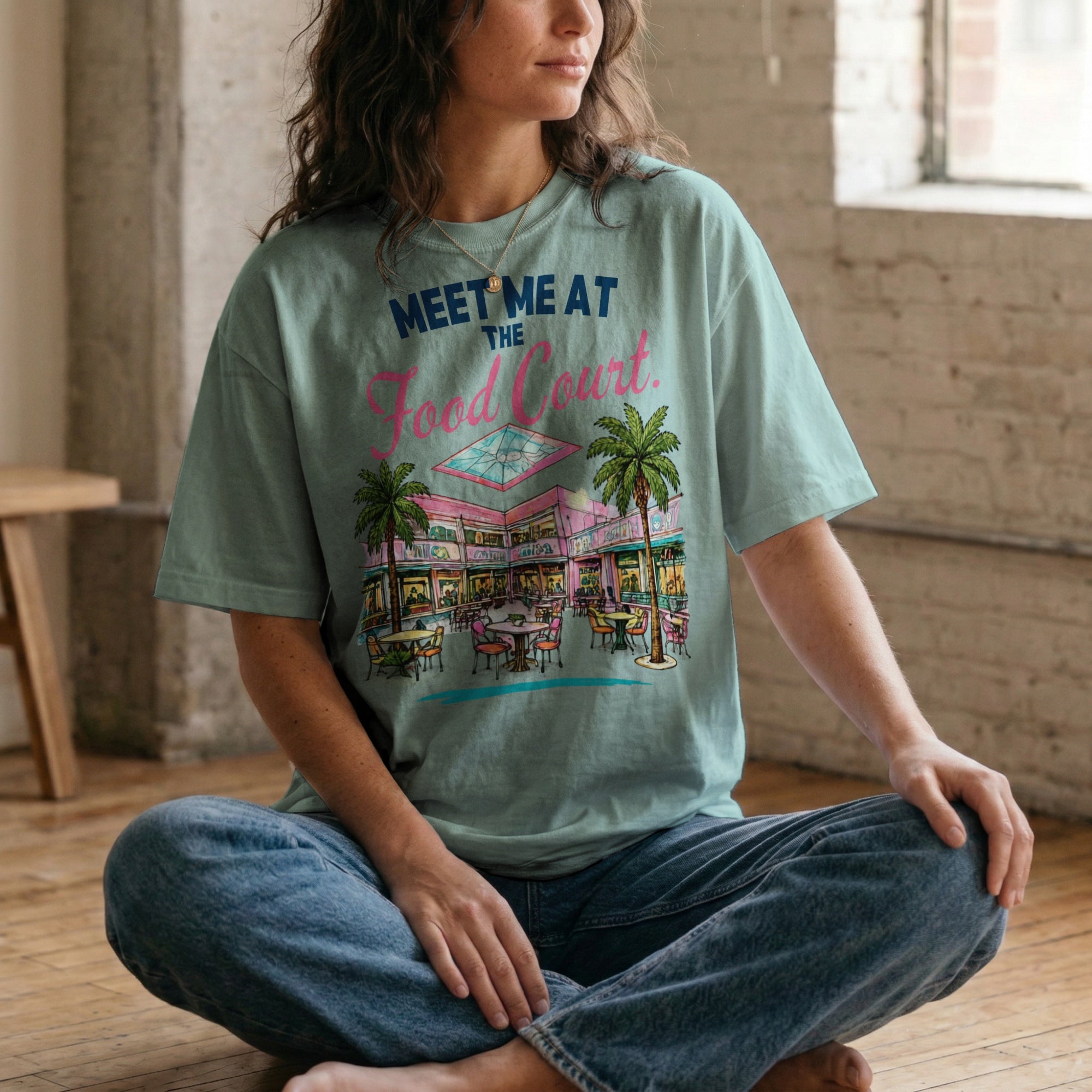 Meet Me at the Food Court — Vintage 80s Mall Graphic Tee | Faded Memory Supply